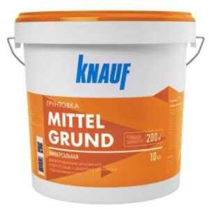 Грунт Knauf Mittel Grund для впитывающих оснований, концентрат, 10 кг